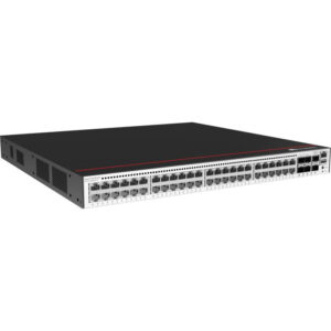 Huawei CloudEngine S5735-S48P4XE-V2 Géré L2 Gigabit Ethernet (10/100/1000) Connexion Ethernet. supportant l'alimentation via ce port (PoE) 1U Noir. Argent