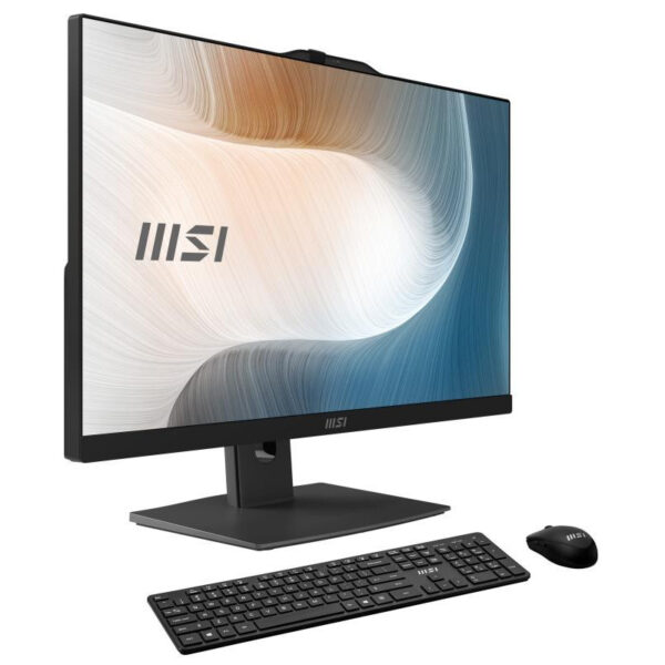 MSI Modern AM242TP 12M-482EU Intel® Core? i5 i5-1235U 60.5 cm (23.8") 1920 x 1080 pixels Écran tactile PC All-in-One 16 Go DDR4-SDRAM 512 Go SSD Windows 11 Pro Wi-Fi 6E (802.11ax) Noir