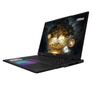 MSI Titan 18 HX Dragon Edition Norse Myth A2XWIG-284FR Intel Core Ultra 9 285HX Ordinateur portable 45.7 cm (18") UHD+ 64 Go DDR5-SDRAM 6 To SSD NVIDIA GeForce RTX 5080 Wi-Fi 7 (802.11be) Windows 11 Pro Noir